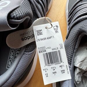 Adidas Lite Racer Adapt Charcoal Sneakers